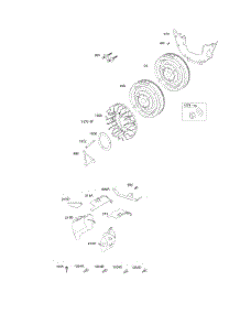 Flywheels, Air Guides parts for Briggs & Stratton Engine 543477-0113-E1 from AppliancePartsPros.com