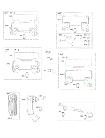 Exhaust Manifold, Mufflers parts for Briggs & Stratton Engine 543477-0150-E1 from AppliancePartsPros.com