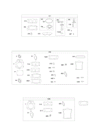 Carburetor Overhaul Kit, Engine / Valve Gasket Sets parts for Briggs & Stratton Engine 543477-0151-E1 from AppliancePartsPros.com