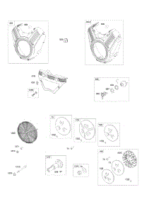 Blower Housings, Rotating Screens, Ignition Switch parts for Briggs & Stratton Engine 543477-2065-B1 from AppliancePartsPros.com