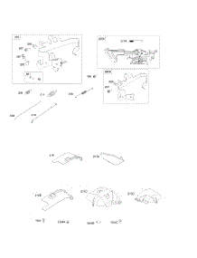 Control Brackets, Air Guides, Springs parts for Briggs & Stratton Engine 543777-0010-G1 from AppliancePartsPros.com