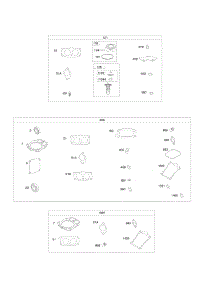 Carburetor Overhaul Kit, Engine / Valve Gasket Sets parts for Briggs & Stratton Engine 543777-0120-E1 from AppliancePartsPros.com
