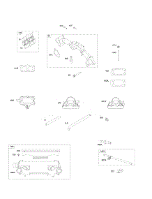 Intake Manifold, Intake Elbows, Muffler parts for Briggs & Stratton Engine 543777-1124-E1 from AppliancePartsPros.com