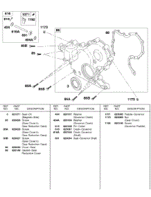 Gear Cover, Governor Crank parts for Briggs & Stratton Engine 581447-0375-E2 from AppliancePartsPros.com