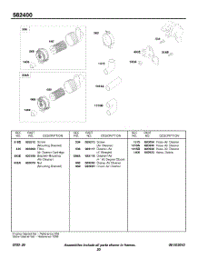 Air Cleaner, Hoses parts for Briggs & Stratton Engine 582447-0230-E2 from AppliancePartsPros.com