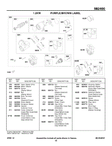 1.2 Kw Electric Starter parts for Briggs & Stratton Engine 582447-0231-E2 from AppliancePartsPros.com
