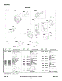 Alternator - 60 Amp parts for Briggs & Stratton Engine 582447-0411-E2 from AppliancePartsPros.com