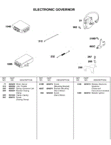 Electronic Governor, Modules parts for Briggs & Stratton Engine 583447-0317-E2 from AppliancePartsPros.com