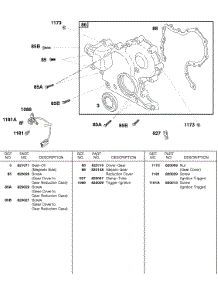 Gear Cover, Ignition Trigger parts for Briggs & Stratton Engine 583447-0317-E2 from AppliancePartsPros.com