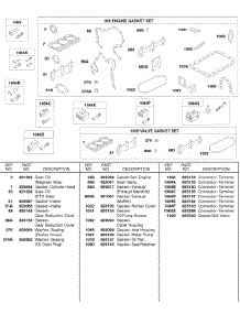 Engine / Valve Gasket Sets, Terminal Connectors parts for Briggs & Stratton Engine 584447-0205-E2 from AppliancePartsPros.com