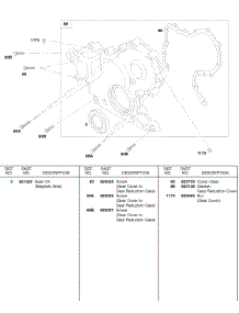 Gear Cover parts for Briggs & Stratton Engine 584447-0205-E2 from AppliancePartsPros.com