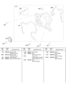Gear Housing parts for Briggs & Stratton Engine 584447-0210-E2 from AppliancePartsPros.com