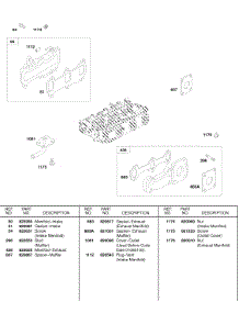Intake Manifold, Exhaust Manifold parts for Briggs & Stratton Engine 584447-0305-E2 from AppliancePartsPros.com