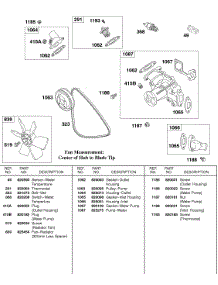 Water Pump, Fan, Vee-Belt parts for Briggs & Stratton Engine 587447-0105-99 from AppliancePartsPros.com