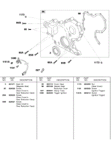 Gear Cover, Ignition Trigger parts for Briggs & Stratton Engine 587447-0205-E2 from AppliancePartsPros.com