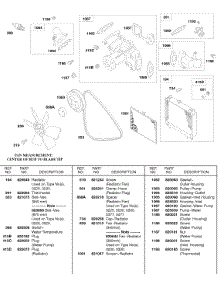 Vee Belt, Radiator, Radiator Fan, Water Pump parts for Briggs & Stratton Engine 588447-0230-E2 from AppliancePartsPros.com