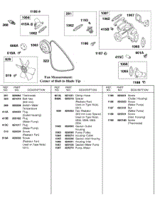 Rocker Arm Shaft, Camshaft, Valves, Springs parts for Briggs & Stratton Engine 589447-0305-E2 from AppliancePartsPros.com
