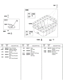 Oil Pan, Oil Strainer parts for Briggs & Stratton Engine 589447-0308-E2 from AppliancePartsPros.com