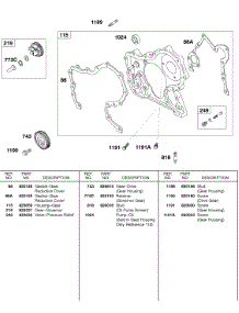 Gear Housing parts for Briggs & Stratton Engine 589447-0310-99 from AppliancePartsPros.com