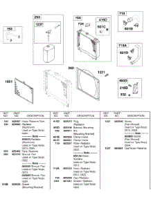 Radiator, Hoses parts for Briggs & Stratton Engine 589447-0322-E2 from AppliancePartsPros.com