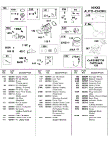 Nikki      Auto Choke Carburetor parts for Briggs & Stratton Engine 589447-0334-99 from AppliancePartsPros.com