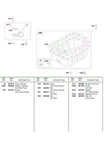Oil Pan, Oil Pump Screen parts for Briggs & Stratton Engine 58A447-0225-E2 from AppliancePartsPros.com