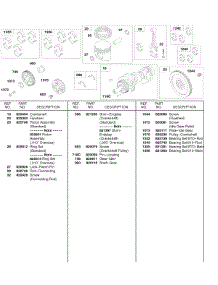 Piston, Crankshaft, Flywheel parts for Briggs & Stratton Engine 58A447-0225-E2 from AppliancePartsPros.com