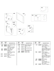 Radiator, Radiator Hoses, Reserve Tank parts for Briggs & Stratton Engine 58A447-0231-E2 from AppliancePartsPros.com