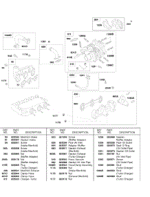 Turbo Charger, Intake Manifold, Exhaust Manifold parts for Briggs & Stratton Engine 58A447-0231-E2 from AppliancePartsPros.com