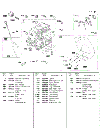 Cylinder, Back Plate parts for Briggs & Stratton Engine 58E447-0411-E2 from AppliancePartsPros.com