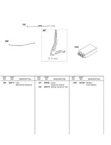 Governor Control Lever, Fuel Injection Module parts for Briggs & Stratton Engine 58E447-0411-E2 from AppliancePartsPros.com