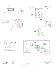 Controls, Electric Starter, Alternator, Ignition, Governor Springs, Flywheel parts for Briggs & Stratton Engine 611177-0100-E1 from AppliancePartsPros.com