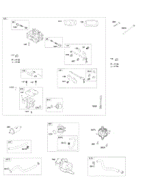 Carburetor, Fuel Supply parts for Briggs & Stratton Engine 611477-0121-E1 from AppliancePartsPros.com