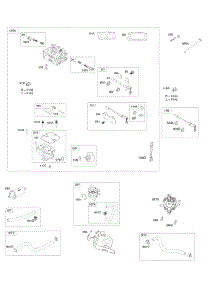 Carburetor, Fuel Supply parts for Briggs & Stratton Engine 611477-1121-E1 from AppliancePartsPros.com