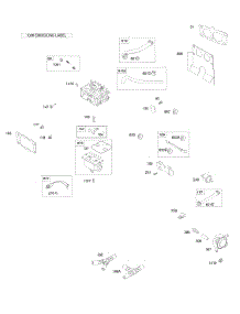 Carburetor, Fuel Supply parts for Briggs & Stratton Engine 612177-0100-E1 from AppliancePartsPros.com