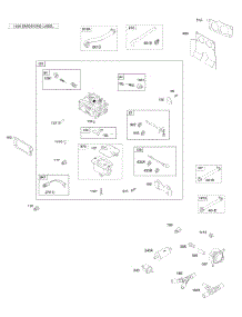 Carburetor, Fuel Pump parts for Briggs & Stratton Engine 613177-0116-E1 from AppliancePartsPros.com