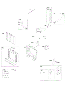 Radiator, Shroud, Radiator Hoses parts for Briggs & Stratton Engine 613177-0116-E1 from AppliancePartsPros.com