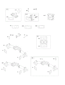 Intake Manifolds, Intake Elbows parts for Briggs & Stratton Engine 613275-0151-E2 from AppliancePartsPros.com