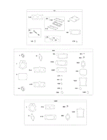 Carburetor Overhaul Kit, Engine / Valve Gasket Sets parts for Briggs & Stratton Engine 613477-0081-H7 from AppliancePartsPros.com