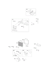 Intake Manifold, Oil Cooler parts for Briggs & Stratton Engine 613777-0118-B1 from AppliancePartsPros.com