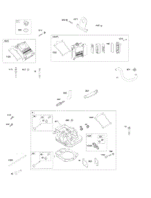 Rocker Covers, Cylinder Head(S) parts for Briggs & Stratton Engine 614275-0111-G1 from AppliancePartsPros.com