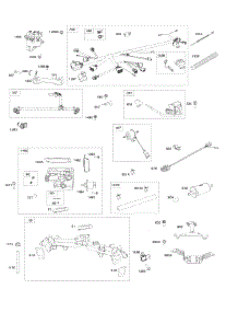 Intake Manifold, Throttle Body, Fuel Supply parts for Briggs & Stratton Engine 61E977-0004-J1 from AppliancePartsPros.com