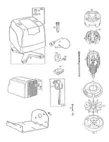 Motor, Housing, Misc parts for Briggs & Stratton Engine 748001-0133-01 from AppliancePartsPros.com
