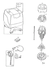 Motor And Housing parts for Briggs & Stratton Engine 748001-0311-01 from AppliancePartsPros.com