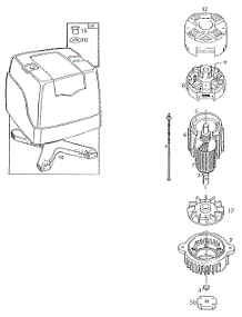 Motor And Housing parts for Briggs & Stratton Engine 748001-0326-01 from AppliancePartsPros.com