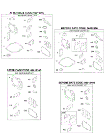 Engine Gasket Set, Valve Gasket Set parts for Briggs & Stratton Engine AA0101-0005-01 from AppliancePartsPros.com