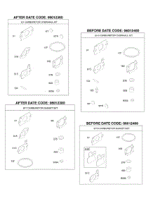 Carburetor Overhaul Kit, Carburetor Gasket Set parts for Briggs & Stratton Engine AA0101-0025-01 from AppliancePartsPros.com