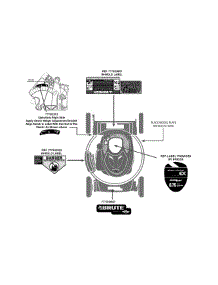 Label Map 11A-A06m078 parts for Brute Push Walk-Behind Mower 11A-A06M078 / 2013 from AppliancePartsPros.com