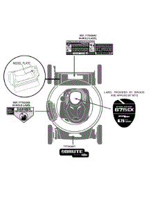 Label Map 11A-A0bg788 parts for Brute Push Walk-Behind Mower 11A-A0BG778 / 2014 from AppliancePartsPros.com