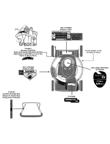 Label Map 12A-A06n778 parts for Brute Self-Propelled Walk-Behind Mower 12A-A06N778 / 2013 from AppliancePartsPros.com